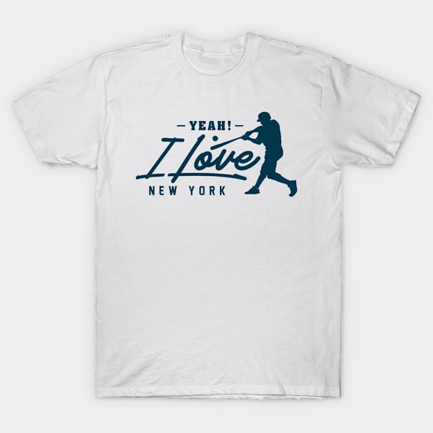 I Love New York Baseball T-Shirt by Toogoo